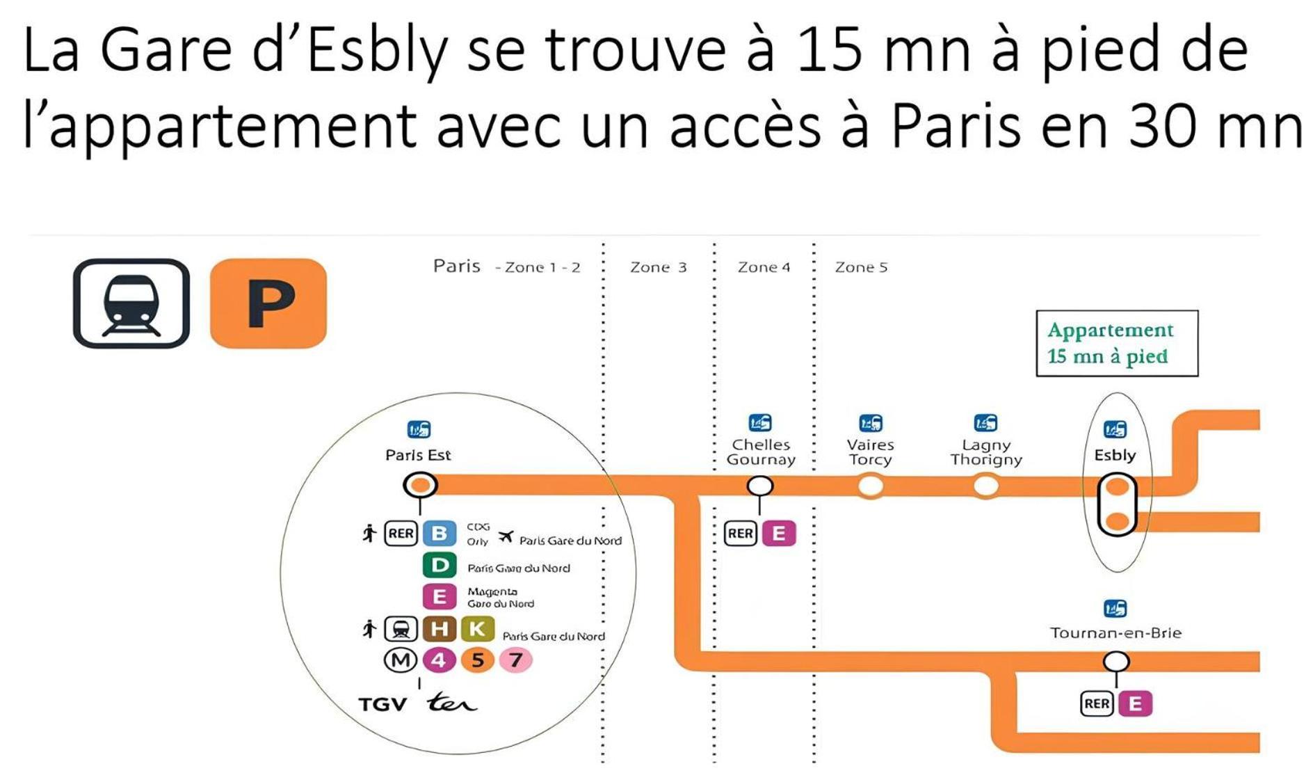 Cosy Appartement Near Disneyland & Paris Coupvray Eksteriør billede